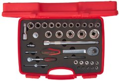 1/4'' - 1/2'' ALTI KÖŞE LOKMA ANAHTAR TAKIMI 35 PARÇA