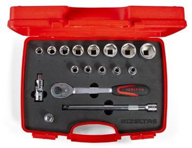 1/2'' ALTI KÖŞE LOKMA ANAHTAR TAKIMI 17 PARÇA