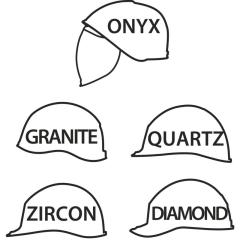 NECKALPHA BAG OF 1 NECK PROTECTION FOR ZIRCON, QUARTZ, BASEBALL DIAMOND, GRANITE AND ONYX SAFETY HELMETS