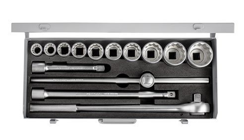 3/4'' ON İKİ KÖŞE LOKMA ANAHTAR TAKIMI 14 PARÇA SAE