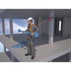 PROTECTOR ROUND AN12010T AN12010T_ KORUYUCU 10 M GALVANİZLİ KABLO + 1 AM016 FIRDÖNDÜ VE DÜŞME GÖSTERGESİ