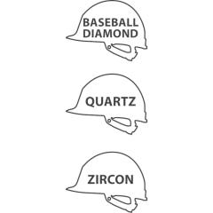 VISOR HOLDER VISORHOLDER QUARTZ /ZIRKON / BASEBALL DIAMOND BARETLERİ İÇİN SİPERLİK TUTUCU